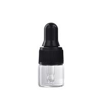 1ml/2ml/3ml Refillable Clear Empty Glass Dropper Bottle Travel Liquid Dispenser For Essential Oil