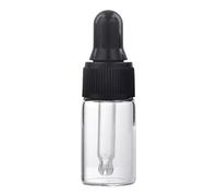 1ml/2ml/3ml Refillable Clear Mini Empty Glass Dropper Bottle Travel Liquid Dispenser for Essential Oil Essential Oil Bottles Empty Clear
