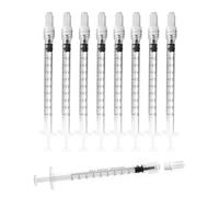 1ml Luer Lock Syringe without Needle - 1cc Plastic Syringes, Sterile, Individually Sealed, Pack of 30