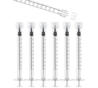 1mL Luer Lock Syringes without Needle - Sterile Syringe with Cap, 10 Pack