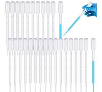 1ml Plastic Pipette 30 Pcs, Clear Disposable Pipettes, Accurate Liquids Transfer Dropper with Scale Marks, Small Graduated Transparent Pippets for Essential Oils, Lab Experiments, Crafts, Watercolours