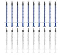 1ml Syringes Colostrum Syringe With Caps, 20 Pieces No Needle Syringe, 1ml Plastic Syringes With Caps, for Refilling and Measuring Liquids, Colostrum Harvesting, Multicolor
