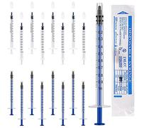 1ml Syringes Colostrum Syringe With Caps - Molkor 20Pcs No Needle Syringe for Refilling and Measuring Liquids, Colostrum Harvesting, Scientific Labs, Plant Watering, Pet Feeding