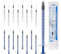 1ml Syringes Colostrum Syringe With Caps - No Needle Syringe for Refilling and Measuring Liquids, Colostrum Harvesting, Scientific Labs, Plant Watering, Pet Feeding
