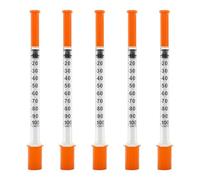 1ml Syringes Laboratory Measurement Tool, 20 Pack Individually Packed (1ML-30#, 20)