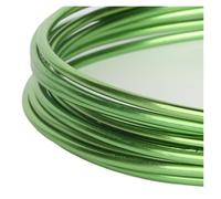 1mm 1.5mm 2mm 2.5mm Aluminium Craft Wire Beading Cord for DIY Bracelet Necklace Jewelry Making Findings(Light Green,1mm 10meter)