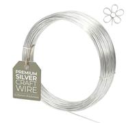 1mm (18 Gauge) x 4m Silver Plated Non-Tarnish Craft Wire for Jewellery, Wire Wrapping, Sculpting, Hobby Craft, Wire Modelling