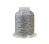 1mm 240 Yards Twisted Silk Cord Polyester String 3-Ply Twine Trim Thread for DIY Crafts,Macrame, Pendants,Jewelry,Friendship Bracelets,Necklaces (Gray)