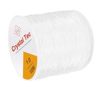 1mm Clear Bracelet String, 100m Elastic String for Jewellery Crafting, Ideal for Necklace and Bead Threading