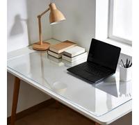 1mm Clear Plastic Table Cloth Multi Size PVC Cover Transparent Mat Strong Waterproof Protector Tablecloth,40" x 80" ，Suitable for Kitchen Islands, Art desks, and Craft Tables