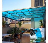 1mm Clear Polycarbonate Roofing Sheets - Greenhouse Panels, Outdoor Glazing Panels - for Greenhouses, Awnings, Roof Cover, Impact Resistant(0.8x10m(2.6*32.8ft))