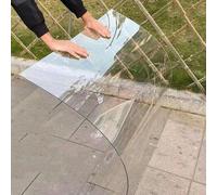 1mm Clear Polycarbonate Sheet Roof Panels Acrylic Plastic Sheet,Outdoor Awning Shelter,for Greenhouses,Sheds,Carports,Huts,Kennels,Easy to Cut,0.5/0.6/0.8/1/1.22/1.56m(1x4m(3.3*13.1ft))