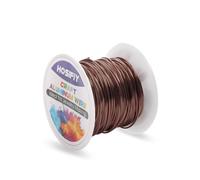 1mm Craft Wire, Bronze Aluminum Craft Wire, Jewelry Wire for DIY Sculptures, Modeling, Jewelry Making, Floral Crafting and Wire Weaving (Bronze, 30 Meters)