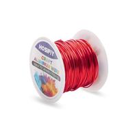 1mm Craft Wire, Red Aluminum Craft Wire, Jewelry Wire for DIY Sculptures, Modeling, Jewelry Making, Flower Crafting and Wire Weaving (Red, 30Meter)