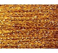 1mm Decorative Glitter Thread 10m Dark Gold - Each