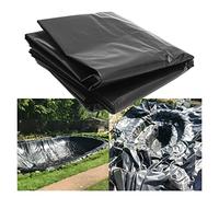 1mm HDPE Pond Liner, Waterproof Fish Pond Protection, Black 6x10m for Water Gardens, Fountain Basins, and Stone Ponds - Heavy Duty Teichfolie