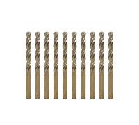 1mm Metric M35 Cobalt Steel Extremely Heat Resistant Twist Drill Bit of 10pcs with Straight Shank to Cut Through Hard Metals Such as Stainless Steel and Cast Iron, 5% Cobalt M35 Grade HSS-CO