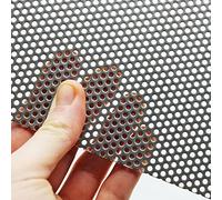 1mm Mild Steel Round (1mm Hole x 2mm Pitch x 1mm Thick) Perforated Metal Sheet Plate (500 x 500mm Sheet)