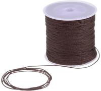 1mm Nylon Cord 109 Yards Nylon Satin Cord Bracelet Cord Chinese Knot Cord Beads Cord Jewelry Making Braided Cord Necklace Macrame Decorative Crafts Brown