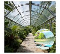 1mm Polycarbonate Roofing Sheet Clear Solid Acrylic Panel Rainproof Cover for DIY Greenhouse Carport Canopy Bus Shelters1.56x4m/5.12x13.12ft