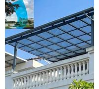 1mm Polycarbonate Roofing Sheet Outdoor Clear, Sturdy Patio Polycarbonate Greenhouse Panels, UV Protection Rain pergola roof Panels, cuts Easily Suitable for patios, partitions,(0.6x20m(1.97*65.6ft))