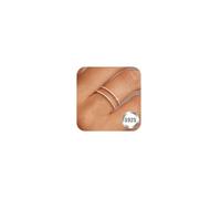 1mm S925 Sterling Silver Rings for Women Non Tarnish 14K Gold Filled Thin Stackable Thumb Rings Set for Men Pinky Stacking Dainty Knuckle Band Cute Ring Jewelry Gift Comfort Fit Size 6 to 10