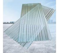 1mm Sunroom Daylighting Plate,2/4/5/8/10/13/15/20pcs UV Protection Transparent Rainproof Board,Corrugated Roofing Sheets,Insulating Roofing Cladding Panel,Roof Panels (0.9×1.2m,13pcs)