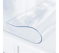 1mm Thick Clear PVC Tablecloth | Waterproof & Easy Clean Transparent Plastic Table Cover | Durable Protective Pad for Dining Tables, Coffee Tables & Kitchen Furniture,47.24x106.3in/120x270cm