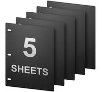 1mm Thick Full Flat Sheet Lifters, Protect Binder Page Sheet for 11x8.5in 3-Ring & D-Ring Binders - 5 pcs