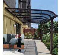 1mm Thick Polycarbonate Panel Roofing Sheets Clear Lexan Plastic Roofing Outdoor Greenhouse Rolled Sheet Suitable For Garden Greenhouse Canopy Awnings(Grey,1x5m/3.3x16.4ft)