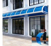 1mm Thick Polycarbonate Panel Roofing Sheets Clear Lexan Plastic Roofing Outdoor Greenhouse Rolled Sheet Suitable For Garden Greenhouse Canopy Awnings(Blue,1x5m/3.3x16.4ft)