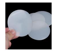 1mm Thick White Solid Round Silicone Rubber Sheet, Diameter 40mm 50 60 70 80 90 100mm Flat Seal Gaskets Pad(100mm (1Pc))
