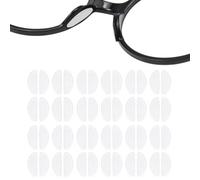 1mm Thin Anti-Slip Eyeglass Nose Grips,24 Pairs Silicone Glasses Nose Pads | Stick on Non-Slip Nose Pad D Shape Push on Nose Pads for Eyeglasses Sunglasses Reading Glasses(1mm,Clear)