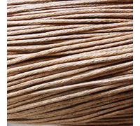 1mm Waxed Cord Cotton 15m - Bracelets, Necklaces, Jewellery Thread, Shamballa Macrame (#5 LT.BROWN)