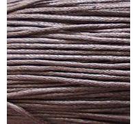 1mm Waxed Cord Cotton 15m - Bracelets, Necklaces, Jewellery Thread, Shamballa Macrame (#6 BROWN)