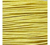 1mm Waxed Cord Cotton 15m - Bracelets, Necklaces, Jewellery Thread, Shamballa Macrame (#7 YELLOW)