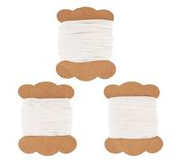 1mm White Korean Waxed Polyester Cord 66 Yards 0.8mm Wax Bracelet Cord Braiding Waxed String Beading String Threads for DIY Friendship Bracelet Necklace Jewelry Making 3 Sizes