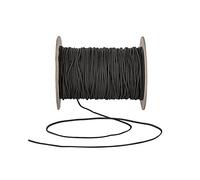 1mm Wide Hat Elastic Bands for Sewing Crafting Waistbands Black White - Perfect for Wig Bands Strap Mask Making Dressmaking Accessories Altering Fitting DIY Craft by Discount Fabrics LTD (Black,10m)