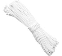 1mm x 20m Nylon String Line & Blind Cord - Durable Braided Cord for Roman Blinds, Picture String, Curtain Wire & Window Blinds Accessories - White Replacement Pull