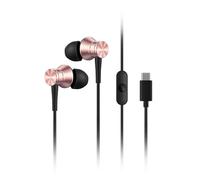1MORE 2-Pack Piston-Fit USB-C Headphones - in-Ear Earphones with Mic, Noise Isolation, and Control Button, Durable Wired Earbuds for iPhone 15, Pixel 10, OnePlus (Pink)