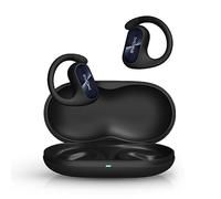 1MORE Fit SE S30 Open-Ear True Wireless Bluetooth Headphones with 4 Microphones for Clear Calls, Split Design with Earhooks, IPX5, 30H Playtime, Compatible with iPhone & Android (Black)