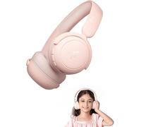 1MORE HQ20 Kids Headphones Wireless, 75/85/90dB Volume Limited, 65H Playtime, Bluetooth 5.3, Built-in Mic, Foldable Over Ear Headphones for Childrens/Tablet/Phone/PC/School/Travel, Pink