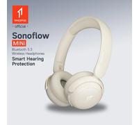 1More HQ20 SonoFlow MINI Hearing Protection Wireless Bluetooth 5.3 On-Ear Headphone 65H Playtime Quick Charge Headset Oat-white