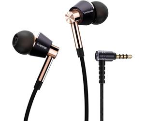1MORE Triple Driver In-Ear Earphones Hi-Res Headphones with High Resolution, Bass Driven Sound, MEMS Mic, In-Line Remote, High Fidelity for Smartphones/PC/Tablet - E1001 Gold