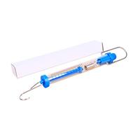 1N 2.5N 5N 10N 20N 30N and Metal Dynamometer for School Laboratory in Bright Blue Color with Hook Attachment Spring Scale Measuring Tool