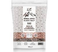 1n Himalayan Black Salt Fine Powder (Kala Namak) - 100g | Pure, Natural, Unrefined | Vegan | Non-GMO | Gluten-Friendly