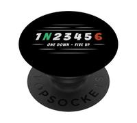 1N23456 1 Down 6 Up Motorcycle Racing Biker Gift PopSockets Adhesive PopGrip
