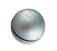 1neiSmartech 6 Speed Gear Shift Knob Compatible with Jeep Renegade 2014 Onwards and Compass 2017 Onwards Satin Silver with Metal Inner Hole