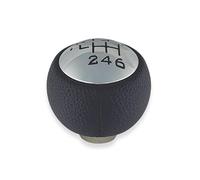 1neiSmartech Manual Gear Shift Knob 6 Speed and Reverse Compatible with Peugeot Citroen PU Leather Cover and Chrome Plate