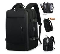 1nevan 40L Business Travel Backpack, Expandable & Lightweight, Waterproof TPU, Fits 15.6” Laptop, USB Charging Port, 3-Way Carry, Large Capacity Backpack for Work, Commute & Travel